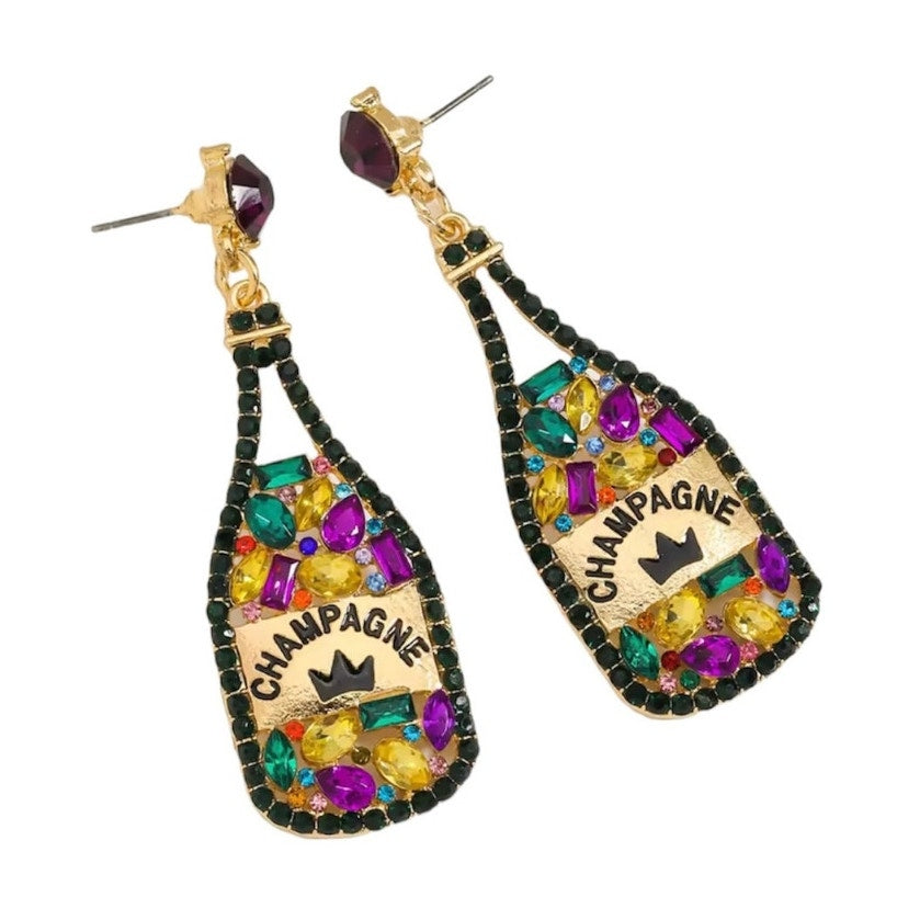 Champagne Bottle Earrings
