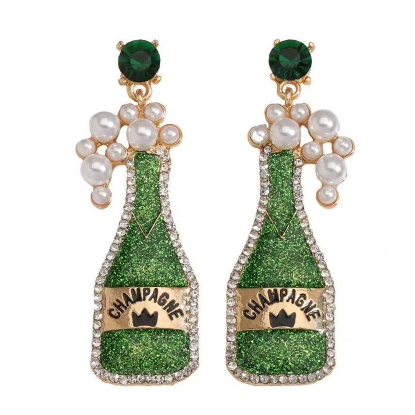 Champagne Bottle Earrings