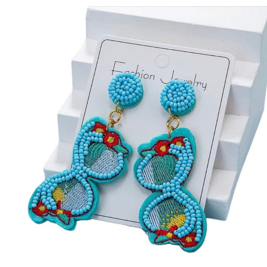 Beaded Sunglasses Earrings