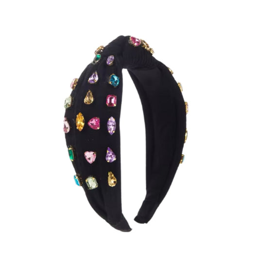 Jeweled Headband Black