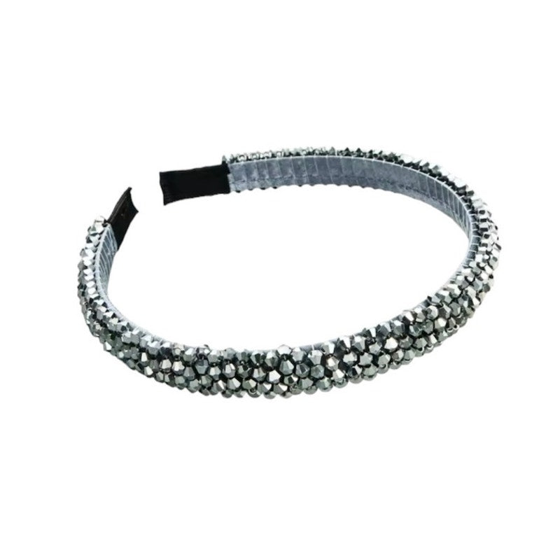 Jeweled Headband Silver