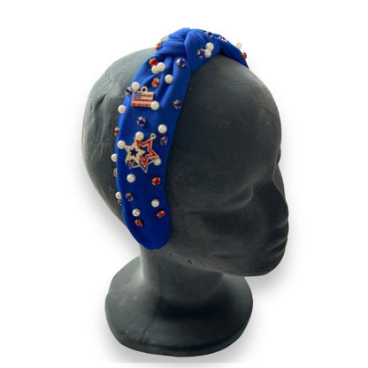 Jeweled Red White and Blue Headband Rhinestones