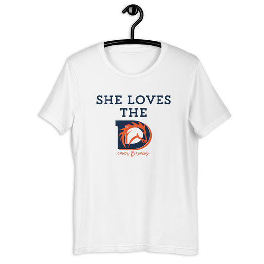 She Loves Denver Football Graphic Tee